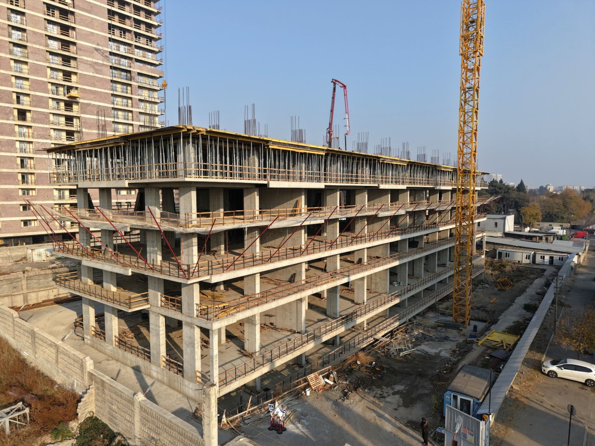 დასრულდა მე-6 სართულის ფილის დასხმის სამუშაოები!