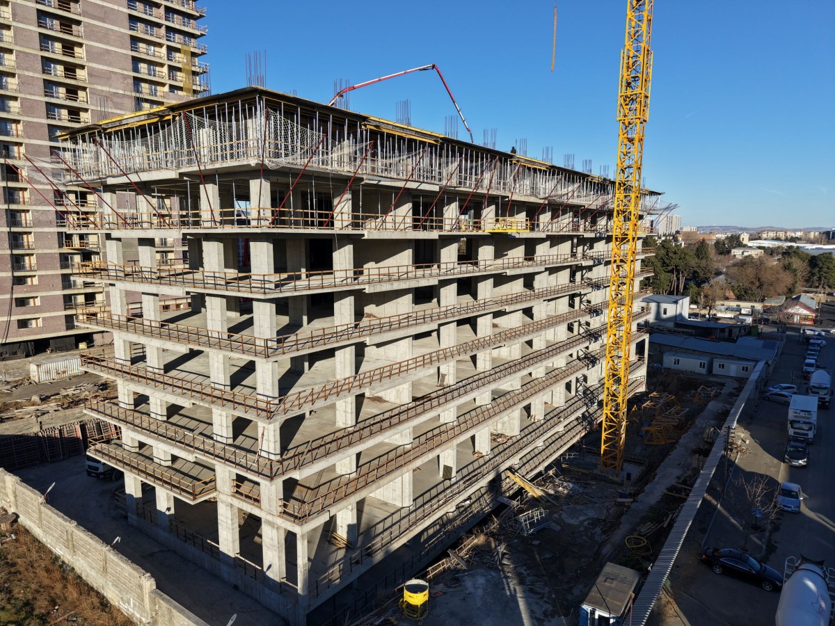 დასრულდა მე-9 სართულის ფილის დასხმის სამუშაოები!