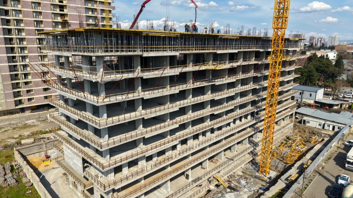 დასრულდა მე-10 სართულის ფილის დასხმის სამუშაოები!