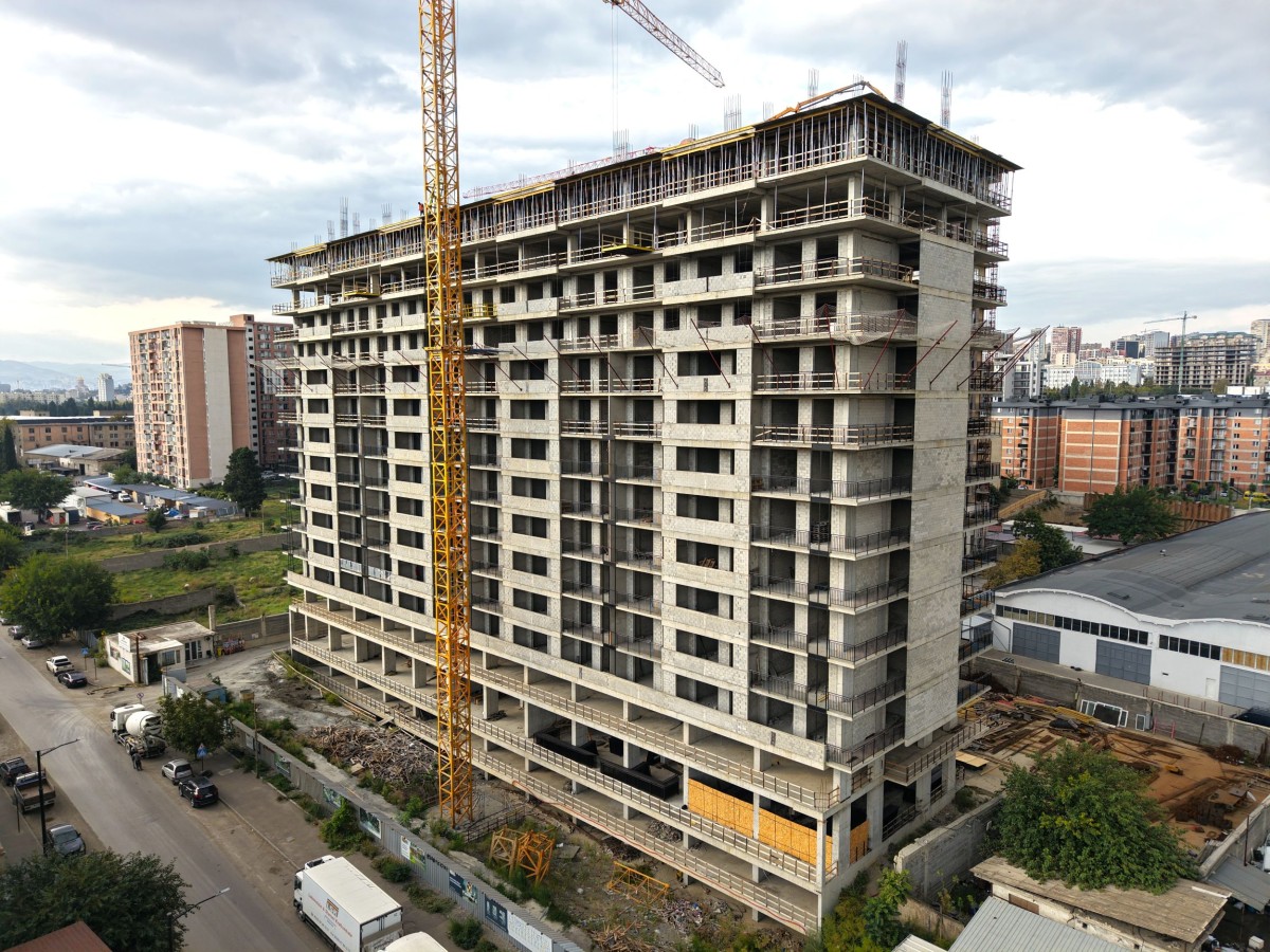 В Samgori Tower завершена заливка плиты перекрытия 15-го этажа
